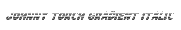 Johnny Torch Gradient Italic 