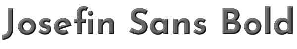 Josefin Sans Bold 