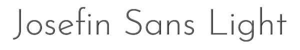 Josefin Sans Light 