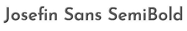 Josefin Sans SemiBold 