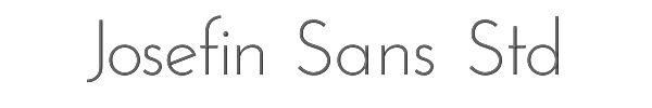 Josefin Sans Std 