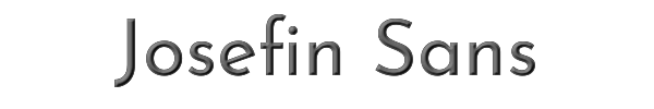Josefin Sans 