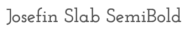 Josefin Slab SemiBold 