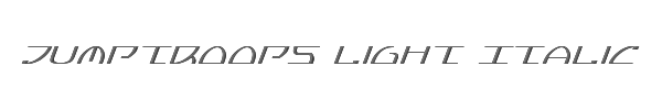 Jumptroops Light Italic 