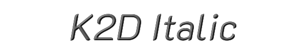 K2D Italic 
