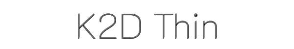 K2D Thin 