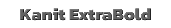 Kanit ExtraBold 