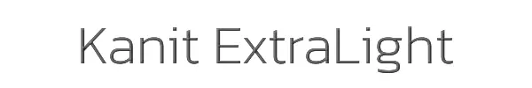 Kanit ExtraLight 