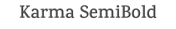 Karma SemiBold 
