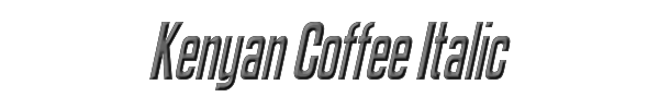 Kenyan Coffee Italic 