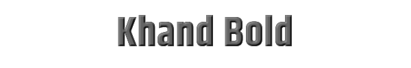 Khand Bold 