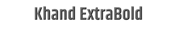 Khand ExtraBold 