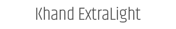 Khand ExtraLight 