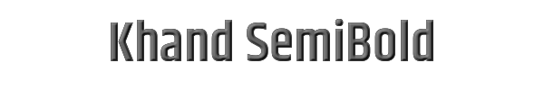 Khand SemiBold 