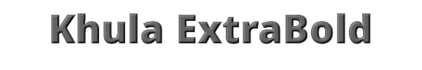 Khula ExtraBold 