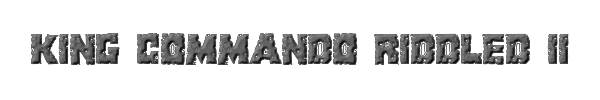 King Commando Riddled II 