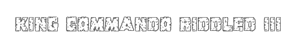 King Commando Riddled III 