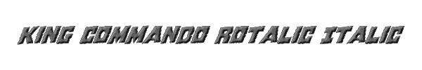 King Commando Rotalic Italic 