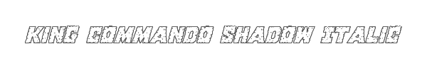 King Commando Shadow Italic 