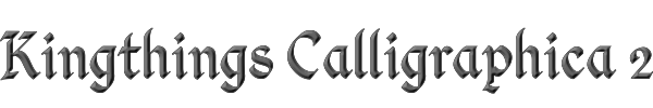 Kingthings Calligraphica 2 