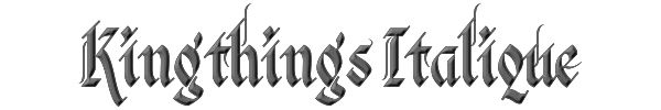 Kingthings Italique 