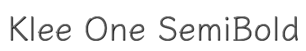 Klee One SemiBold 