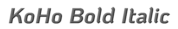KoHo Bold Italic 