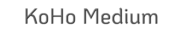 KoHo Medium 