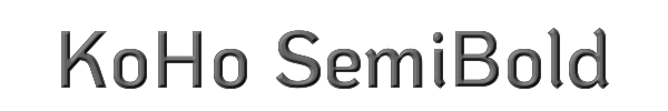 KoHo SemiBold 