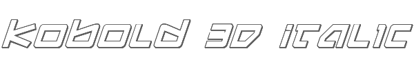 Kobold 3D Italic 