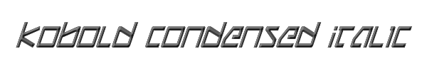 Kobold Condensed Italic 