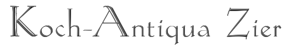 Koch-Antiqua Zier 