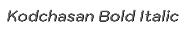 Kodchasan Bold Italic 