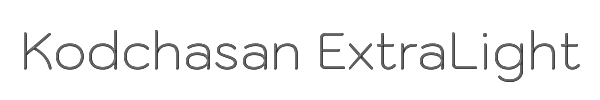 Kodchasan ExtraLight 
