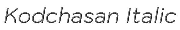 Kodchasan Italic 