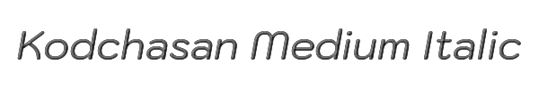 Kodchasan Medium Italic 