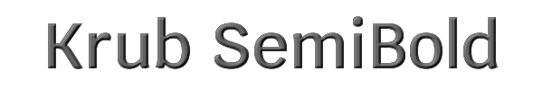 Krub SemiBold 