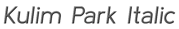 Kulim Park Italic 