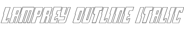 Lamprey Outline Italic 