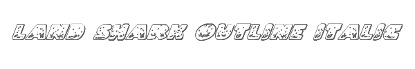 Land Shark Outline Italic 