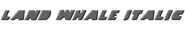 Land Whale Italic 