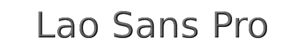 Lao Sans Pro 