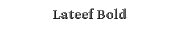 Lateef Bold 