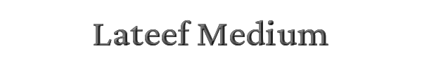 Lateef Medium 
