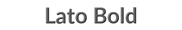Lato Bold 