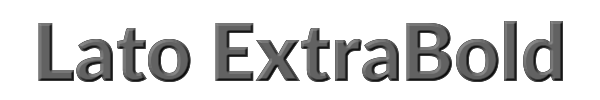Lato ExtraBold 