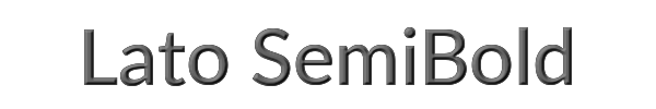 Lato SemiBold 