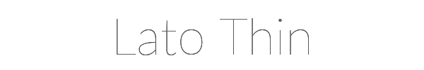 Lato Thin 