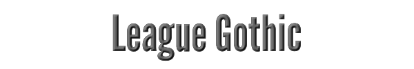 League Gothic 
