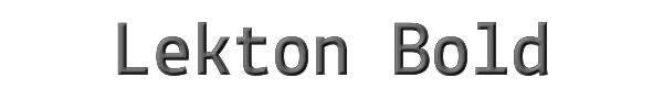 Lekton Bold 